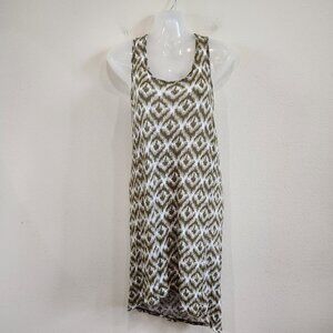 Michael Stars Tribal Printed Ikat Sleeveless Crochet Back Swim Cover Sundress OS
